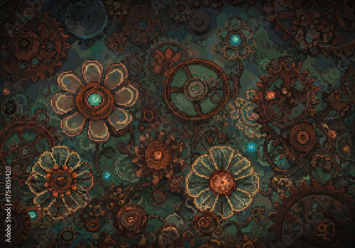 Surreal Pixel Art Worlds — Mythical, Sci-Fi, and Fantasy Landscapes with Absurd Dreamlike Details and Retro Aesthetic