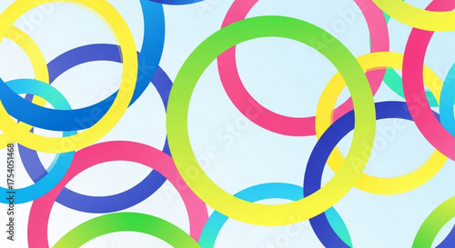 A vibrant and playful background featuring a delightful arrangement of colorful circles, creating a cheerful and eyecatching visual experience
