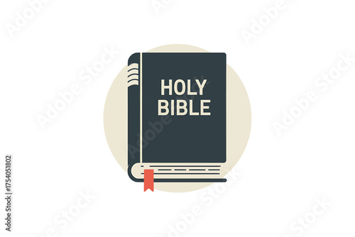 Illustration of a holy bible isolated on, a sacred text in christianity, containing the old and new testaments, used for religious study and worship on transparent background
