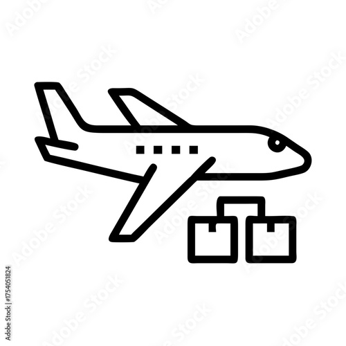 Airplane Cargo Icon