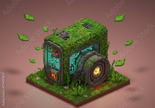 Surreal Pixel Art Worlds — Mythical, Sci-Fi, and Fantasy Landscapes with Absurd Dreamlike Details and Retro Aesthetic