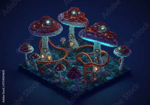 Surreal Pixel Art Worlds — Mythical, Sci-Fi, and Fantasy Landscapes with Absurd Dreamlike Details and Retro Aesthetic
