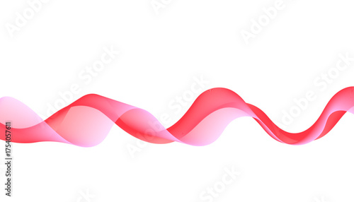 Red Abstract Wave Line Background Design