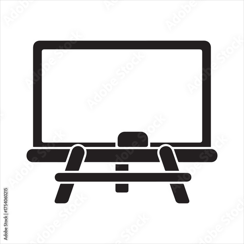 Blackboard icon for classroom presentations and teaching