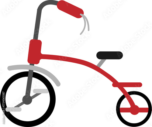 Kids Tricycle Vector Illustration