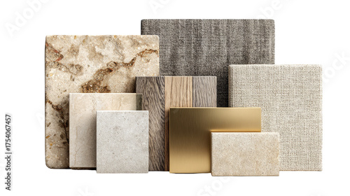 Assorted stone and wood surfaces