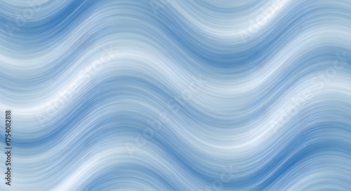 Abstract blue and white wavy lines creating a fluid and ethereal design