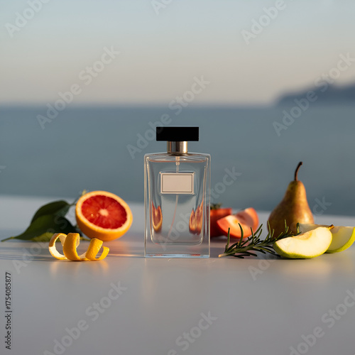 perfume bottle mockup design  Ai genarated 