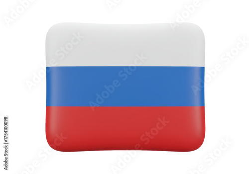 Free Download Russia flag icon PNG isolated, tricolor flag with white blue and red stripes for national symbol and patriotic design - GFXLoad