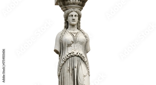 Caryatid Statue of the Erechtheion Temple on the Acropolis