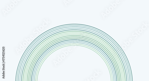 Abstract Arcs Of Serenity With Minimalist Design Element