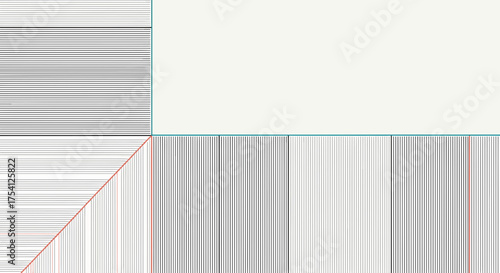 Abstract Geometric Composition Featuring Lines And Contrasting Spaces