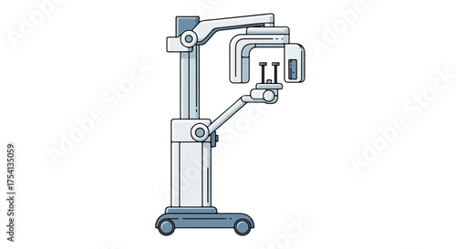 Digital dental panoramic radiography apparatus showcases advanced imaging technology for comprehensive diagnostics in modern dentistry equipment