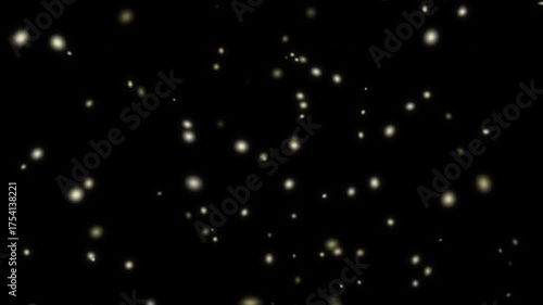 Wallpaper Mural Abstract glowing light particles floating in dark space, seamless looping animation for modern, futuristic, or digital motion backgrounds. Torontodigital.ca