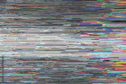 vhs glitch noise background. TV interference. TV screen texture. Signal problems. No signal. Video rewind texture from a tape cassette. TVI. White noise.