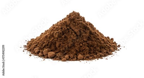 pile of ground coffee
