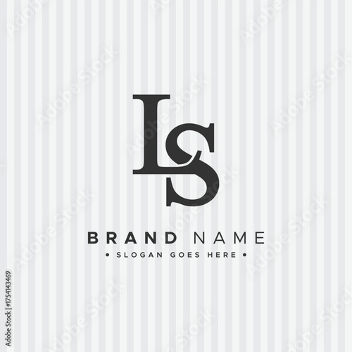 Initial LS Vector Logo - Elegant Monogram Template for letter L and S for your Business