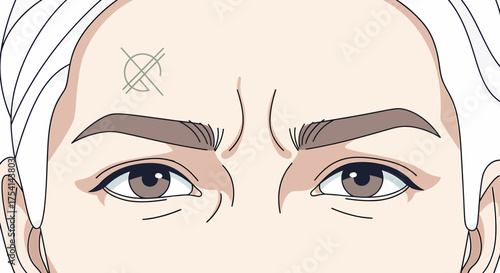 Expressive Eyes Conveying Emotion With Unique Mark On Forehead