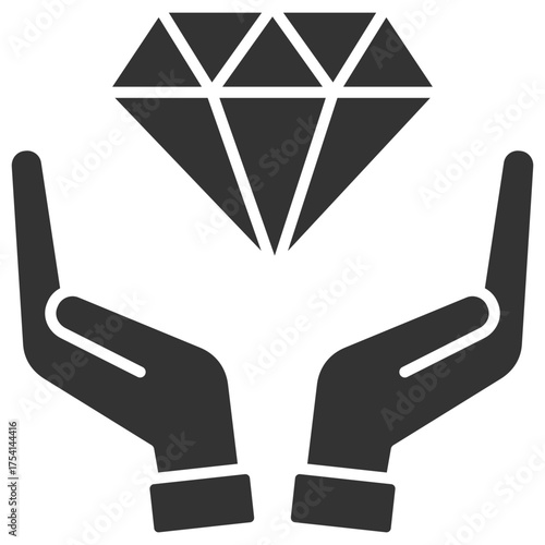 Brand Values Glyph Icon
