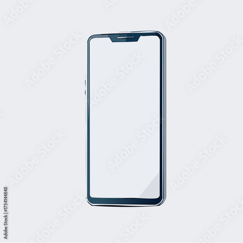 Modern Smartphone with Blank Screen.
