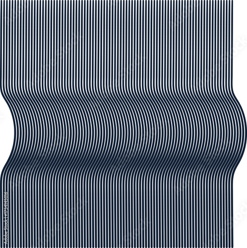 Vertical lines create a dense texture with a hill or elevation.