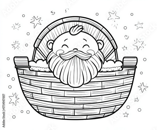Baby Moses in the basket , ...