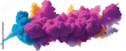 Modern abstract watercolor splash background with vivid rainbow brush strokes and bright colorful splatter texture for artistic aquarelle painting design and creative visual composition
