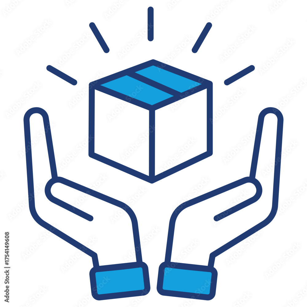 Fototapeta premium Brand Development Blue Icon