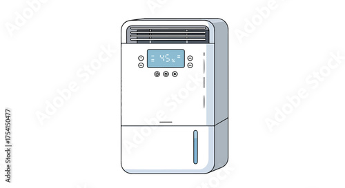 Humid Environment Solution: Modern Dehumidifier System for Improved Indoor Air Quality and Comfort in Homes and Offices