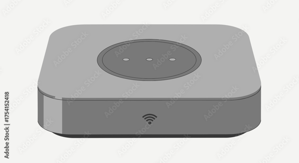 Fototapeta premium Modern Wireless Router Device Illustration For Internet Connection