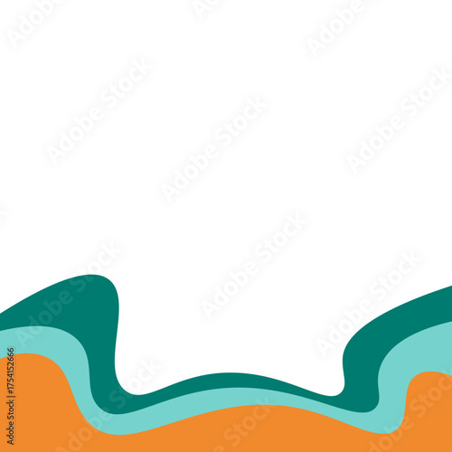 Colorful Wave Footer