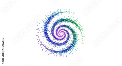 Colorful abstract spiral design vector illustration background swirl art graphic element artistic concept onehundred