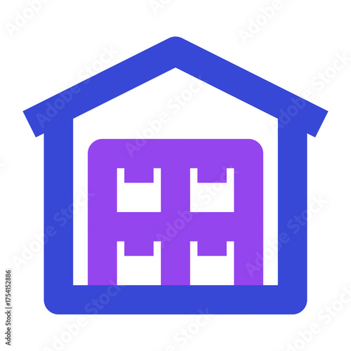 shipping and delivery twotone icon set