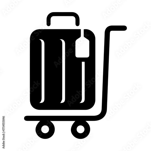 Luggage Trolley Icon