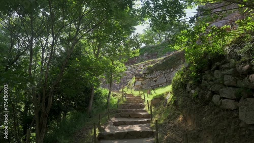 天空の城 竹田城 登城道の風景