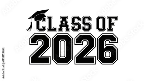 Class of 2026 vector, Class of 2026 vector illustration