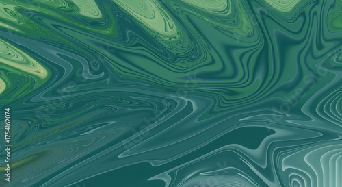 Green and Teal Abstract Fluid Art Swirls swirling marble