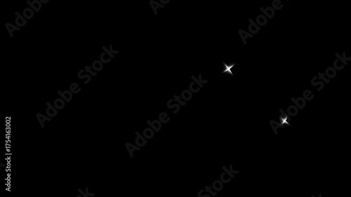Wallpaper Mural Twinkle stars light on a black screen background. Shining white light, Stars twinkle like flash rays overlay background for night sky or celebration 4K Torontodigital.ca