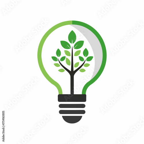 Cozy Home with Garden Minimal Vector Art