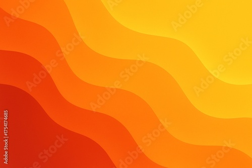 Abstract Warm Gradient Waves Background Design