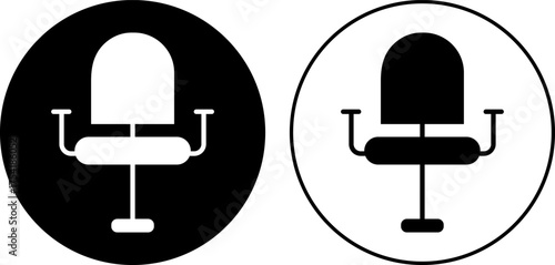 Office chair icon set. Furniture symbol
