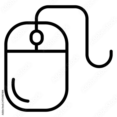 Mouse vector line icon design