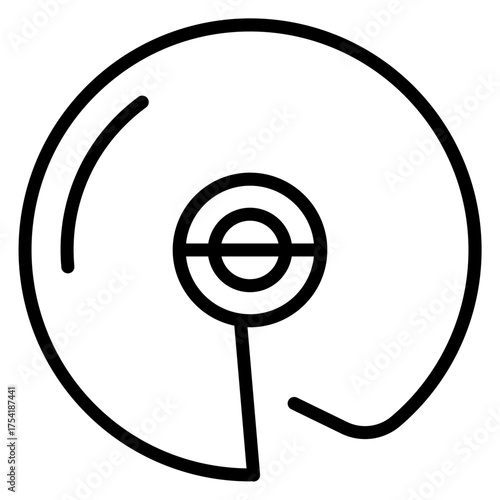 Vinyl vector line icon design