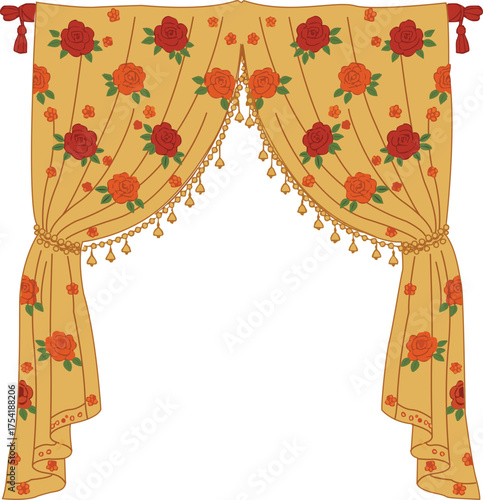  Extravagant Tropical Wedding Arch with Lantern and Bells