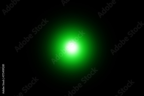 Green glowing light