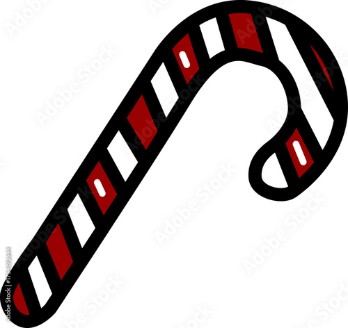 Stick candy hand drawn icon