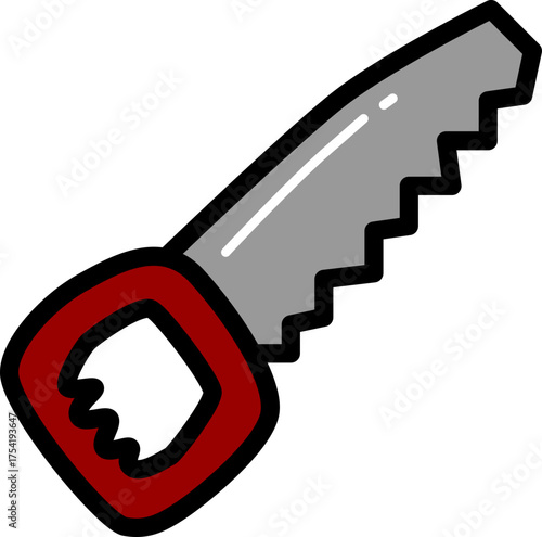 Saw hand drawn icon