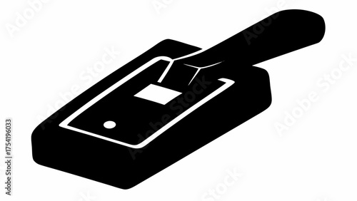 Power toggle switch design for interfaces, simple and clean technology vector icon element