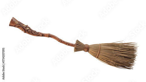 Wallpaper Mural Witch's Magic Broomstick Flying on a transparent background Torontodigital.ca