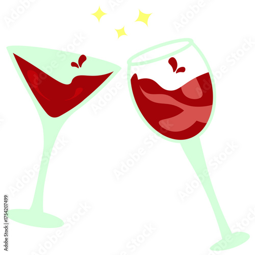 Champagne Glasses Toast